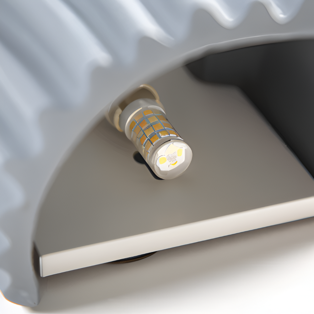 HuePleat – Kurvig Plisserad Vägglampa i Resin med Upp- och Nedåtriktad LED-belysning