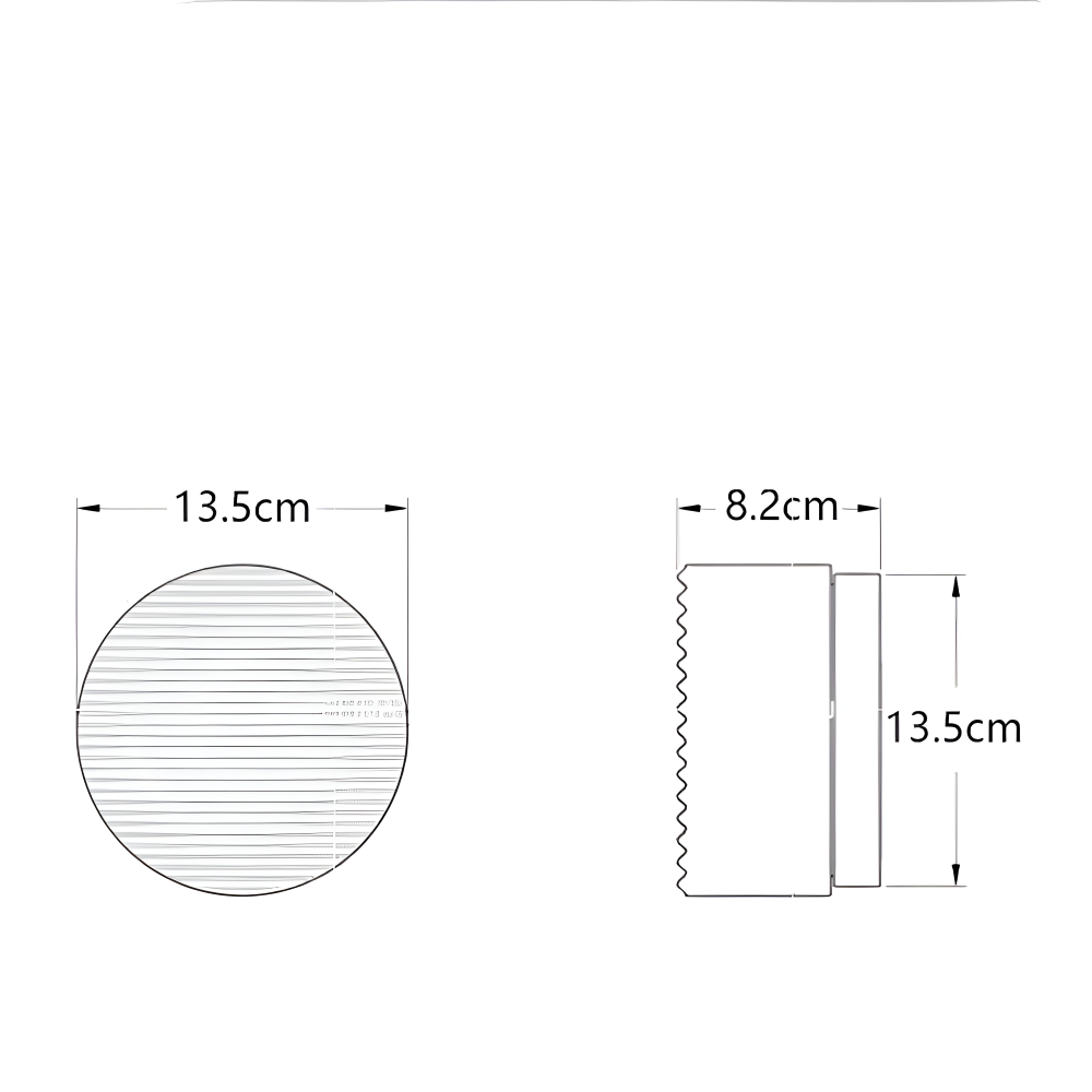 LumiJell – Ribbad Rund Vägglampa i Bärnsten & Vitt Glas med Minimalistisk Design
