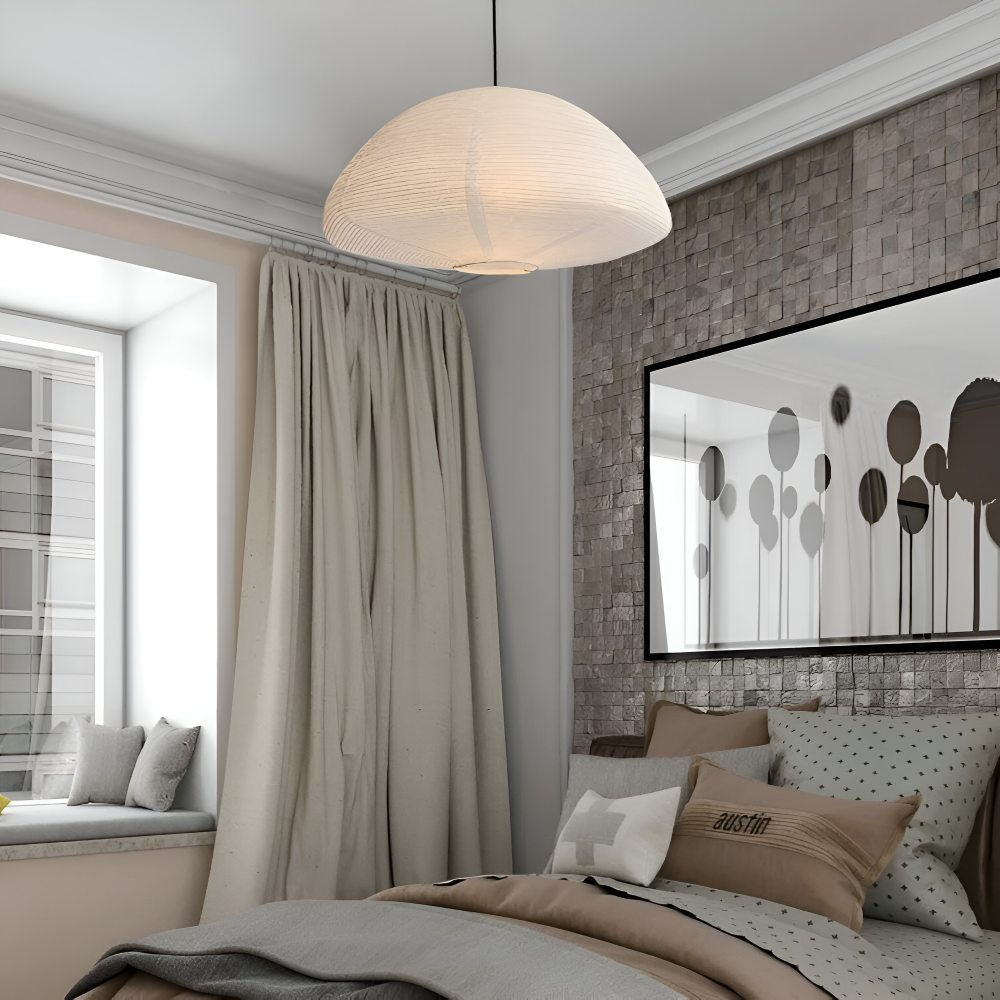 KireiLume – Japansk Papperskupol Pendellampa i Minimalistisk Stil