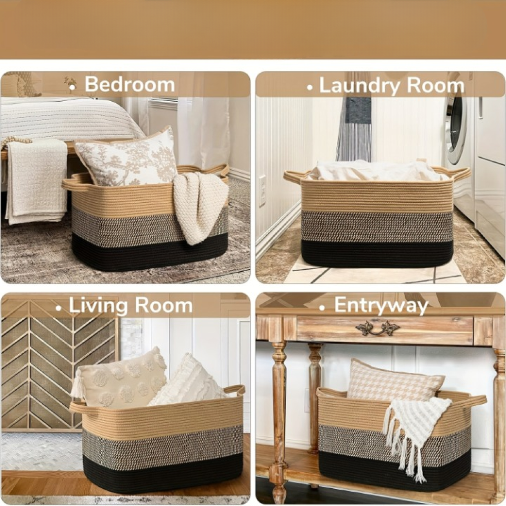 Foldora – Stor Förvaringskorg 55L i Polyester, Fällbar & Tvättbar