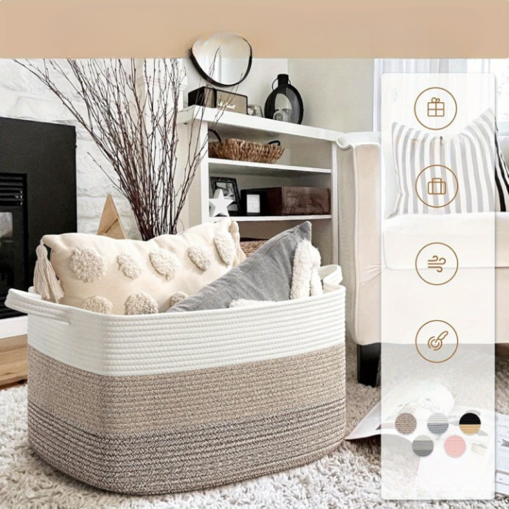 Foldora – Stor Förvaringskorg 55L i Polyester, Fällbar & Tvättbar