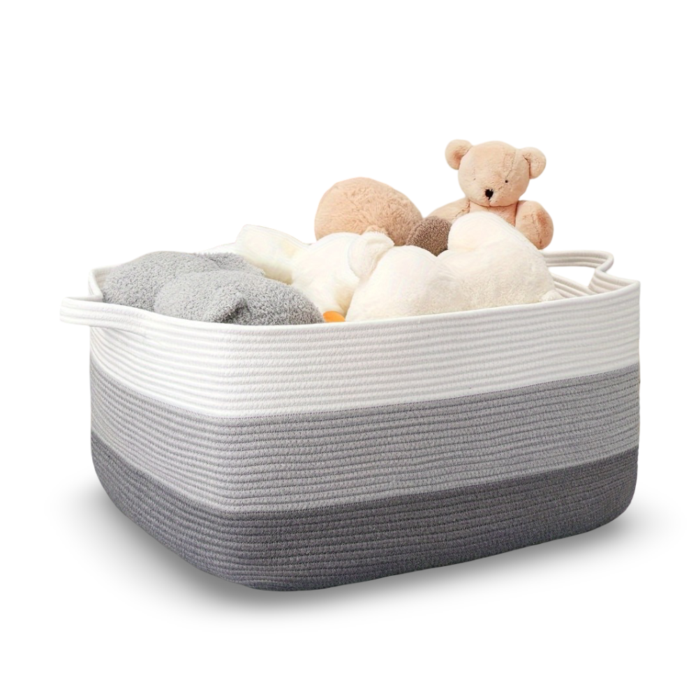SoftHold – Stor Textilförvaringskorg med Handtag (45L)