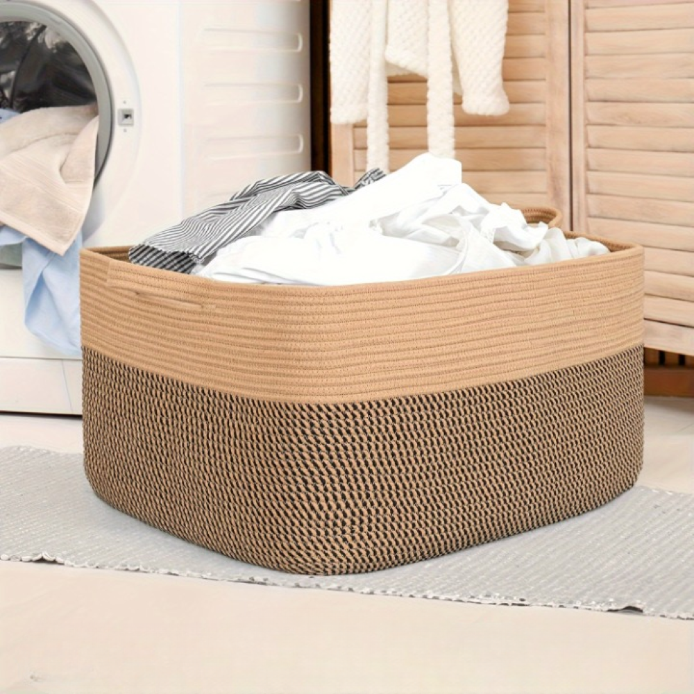 SoftHold – Stor Textilförvaringskorg med Handtag (45L)