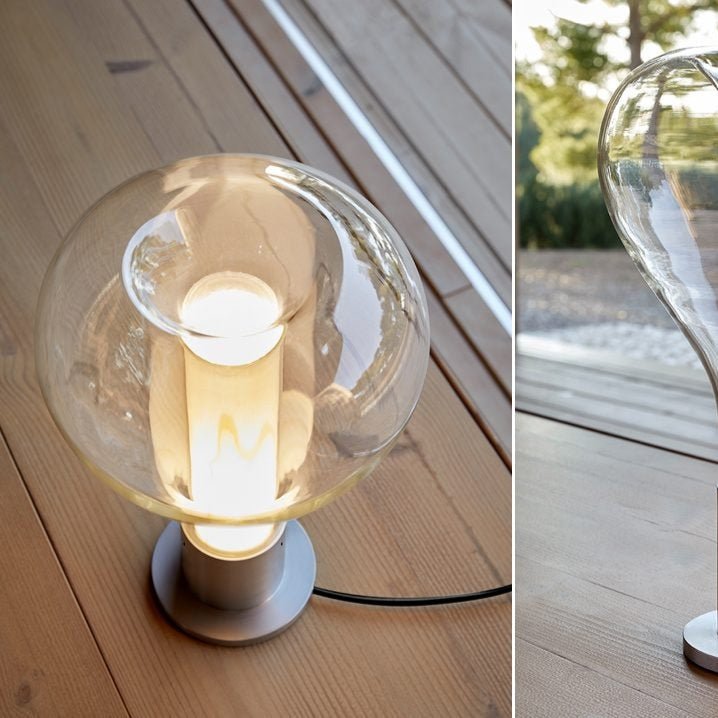LavaGlow – Stämningsfull bordslampa med LED-belysning och kreativ glasdesign
