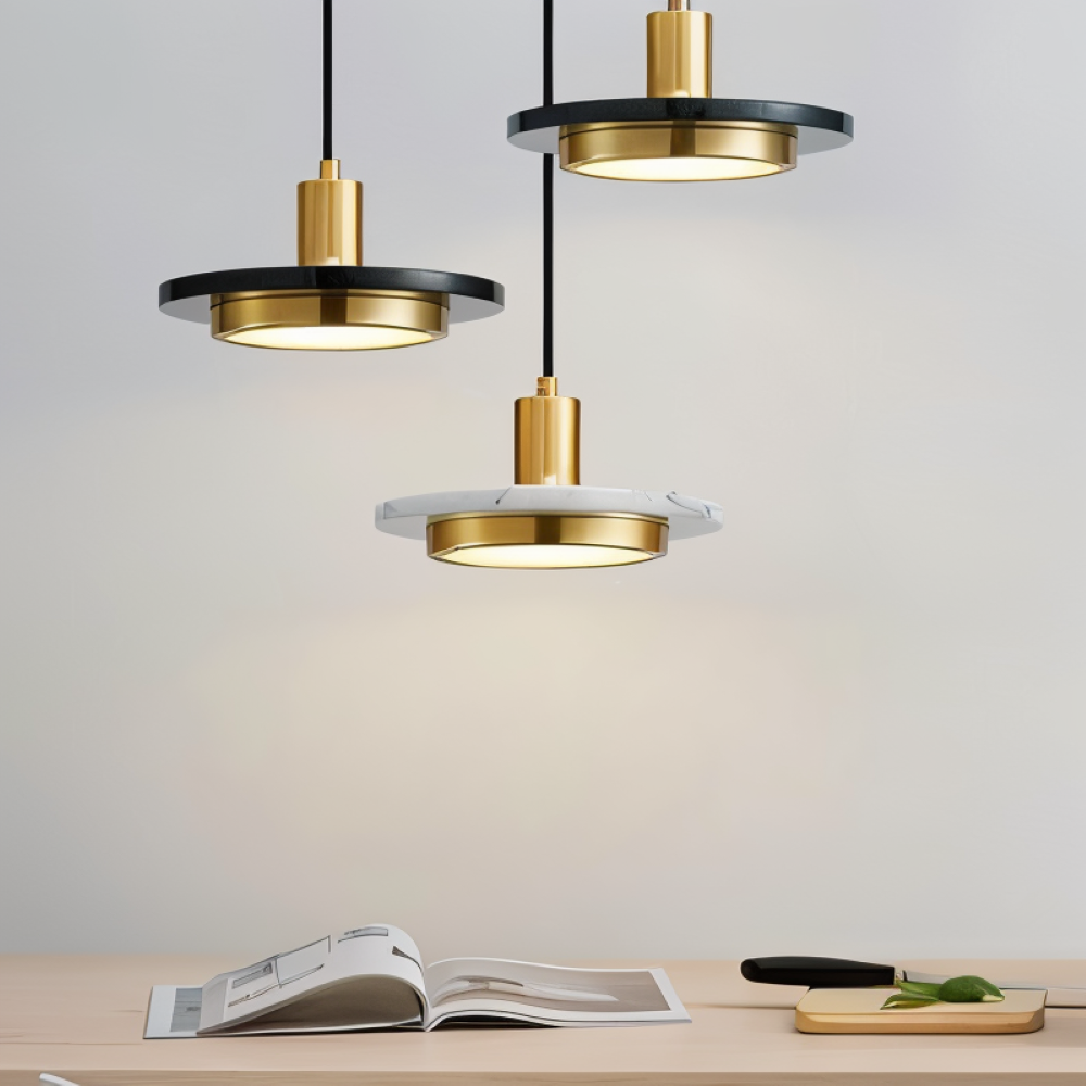 Moduno – Modern Metall Taklampa med Dubbelskiktsdesign