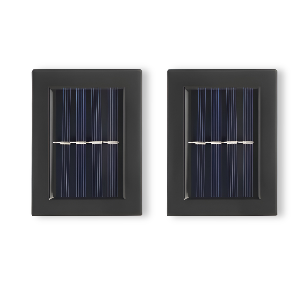 LumiSun – Solenergi Vägglampa med Dubbel Ljusspridning | Vattentät Utomhusbelysning LED IP65