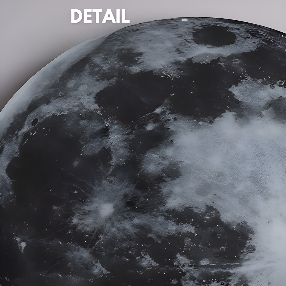 MoonAura – Dimbar 3D-Månevägglampa med Realistisk Ljusdesign