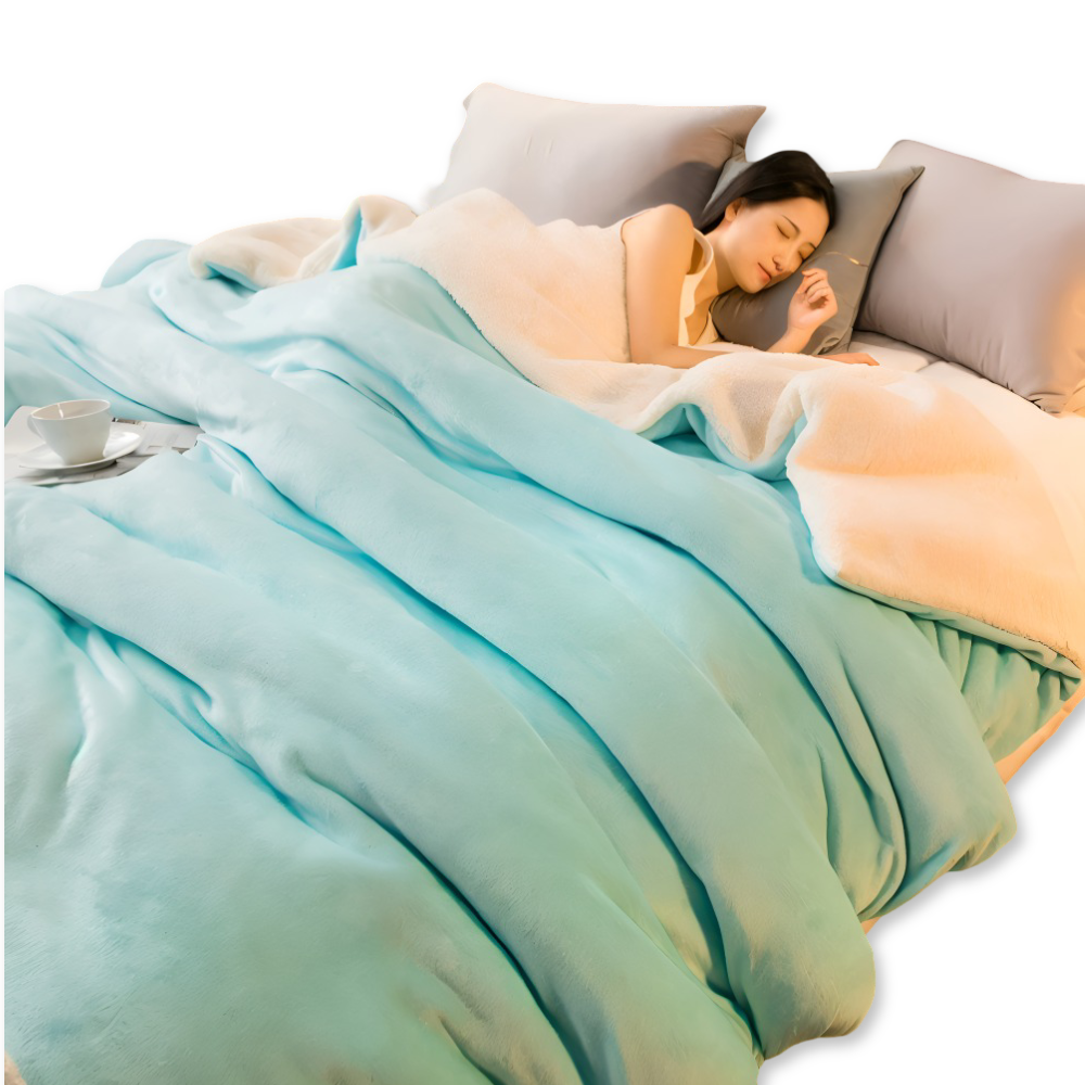 FrostNest Plaid – Dubbelsidig Flanell & Fleece med Dragkedja