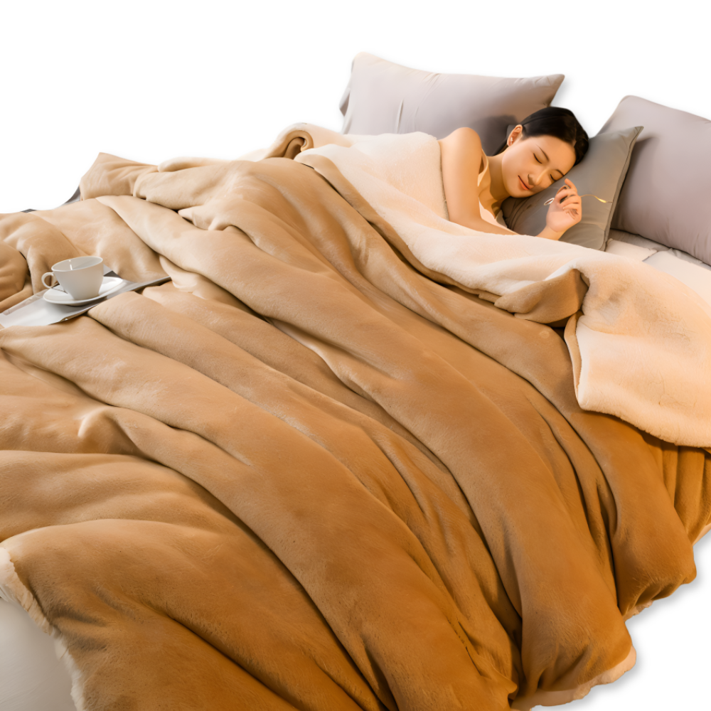 FrostNest Plaid – Dubbelsidig Flanell & Fleece med Dragkedja