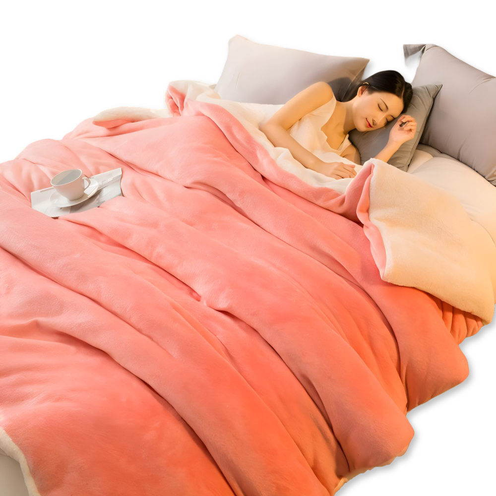 FrostNest Plaid – Dubbelsidig Flanell & Fleece med Dragkedja