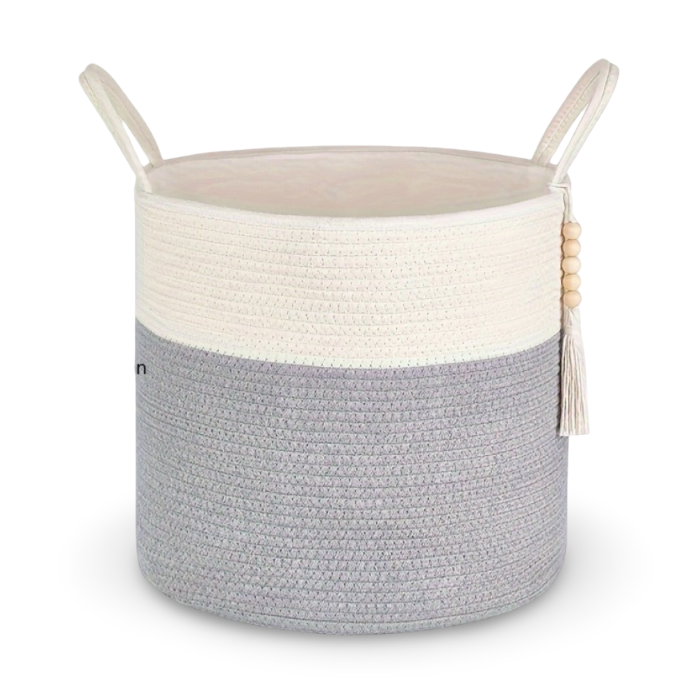 BohoWeave – Makramé Förvaringskorg i Bomull