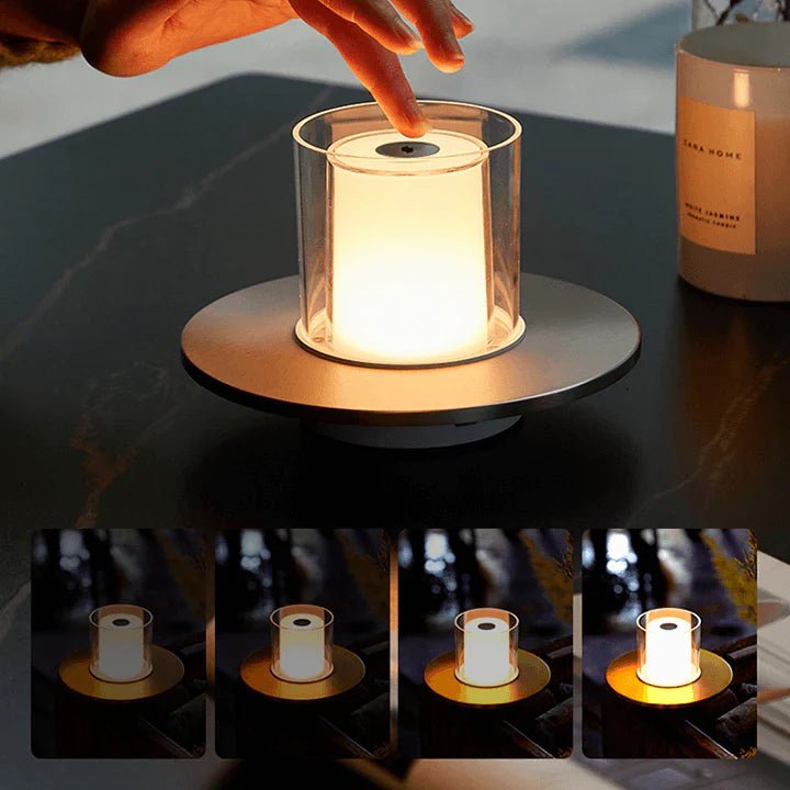 FlammaGlow – Modern LED-ljuslampa med säkerhetsteknik och varm belysning