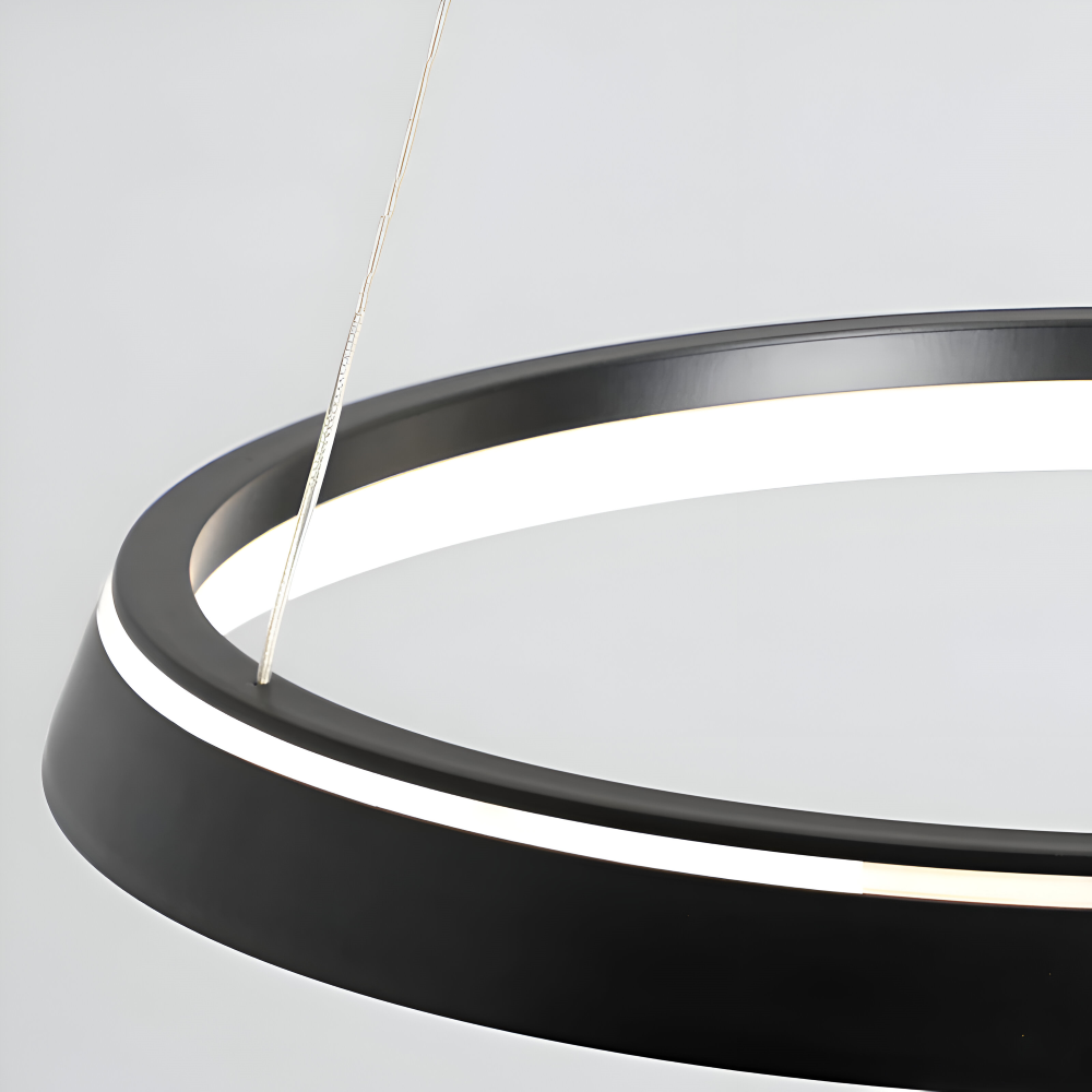 CircaLume – Minimalistisk Rund LED Pendellampa i Svart & Vit