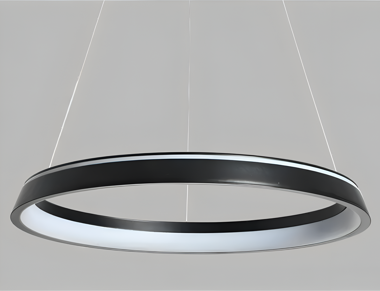 CircaLume – Minimalistisk Rund LED Pendellampa i Svart & Vit