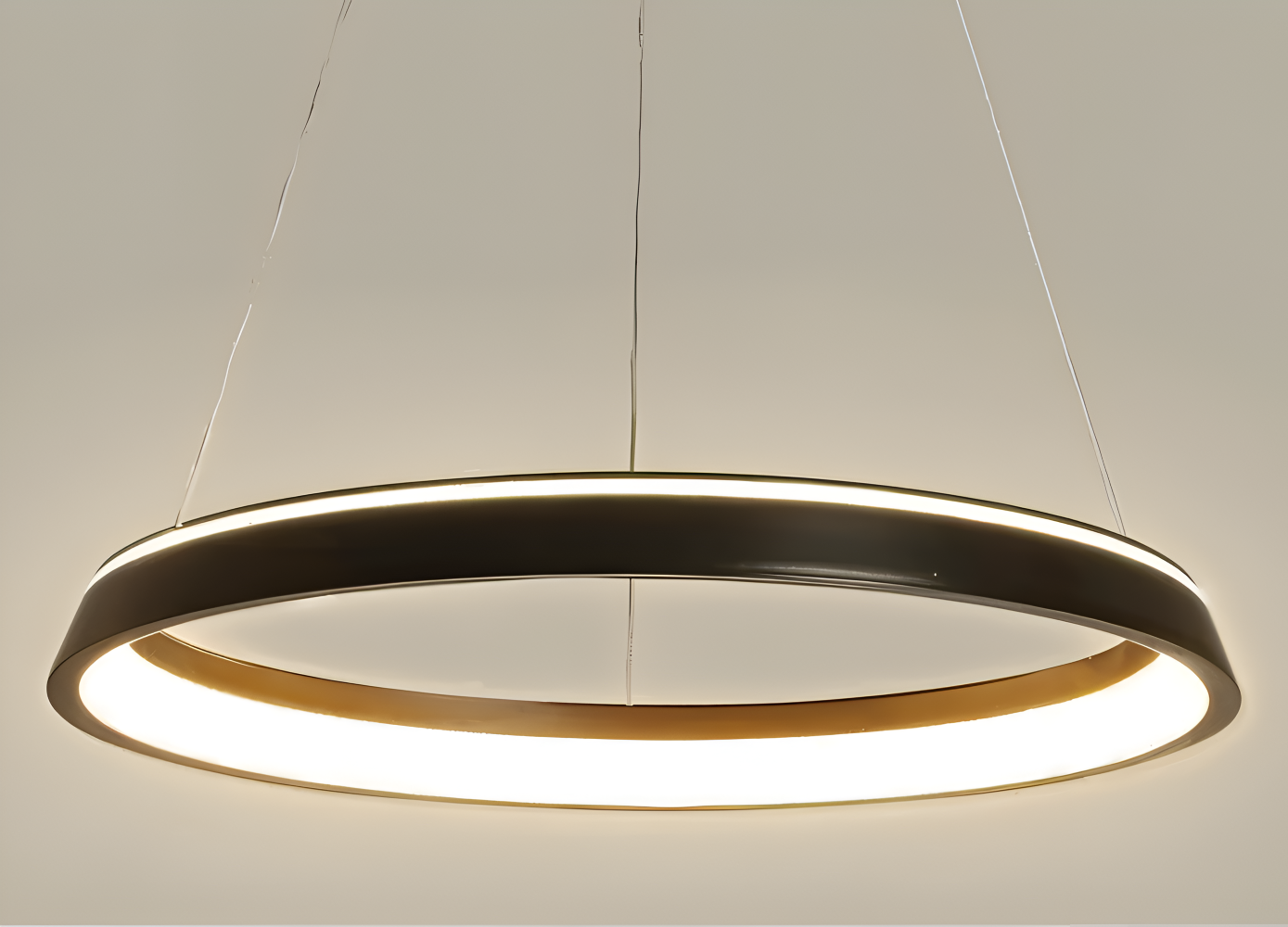 CircaLume – Minimalistisk Rund LED Pendellampa i Svart & Vit