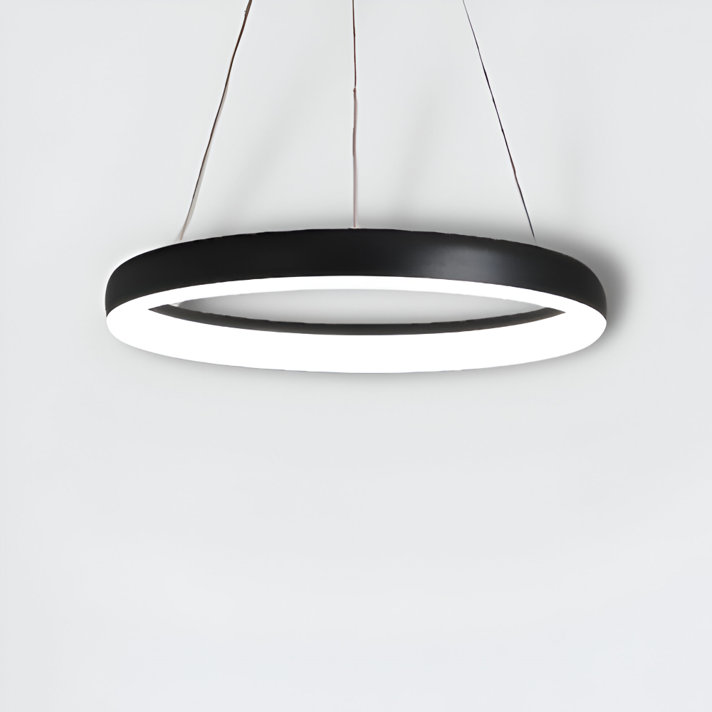 CircaLume – Minimalistisk Rund LED Pendellampa i Svart & Vit