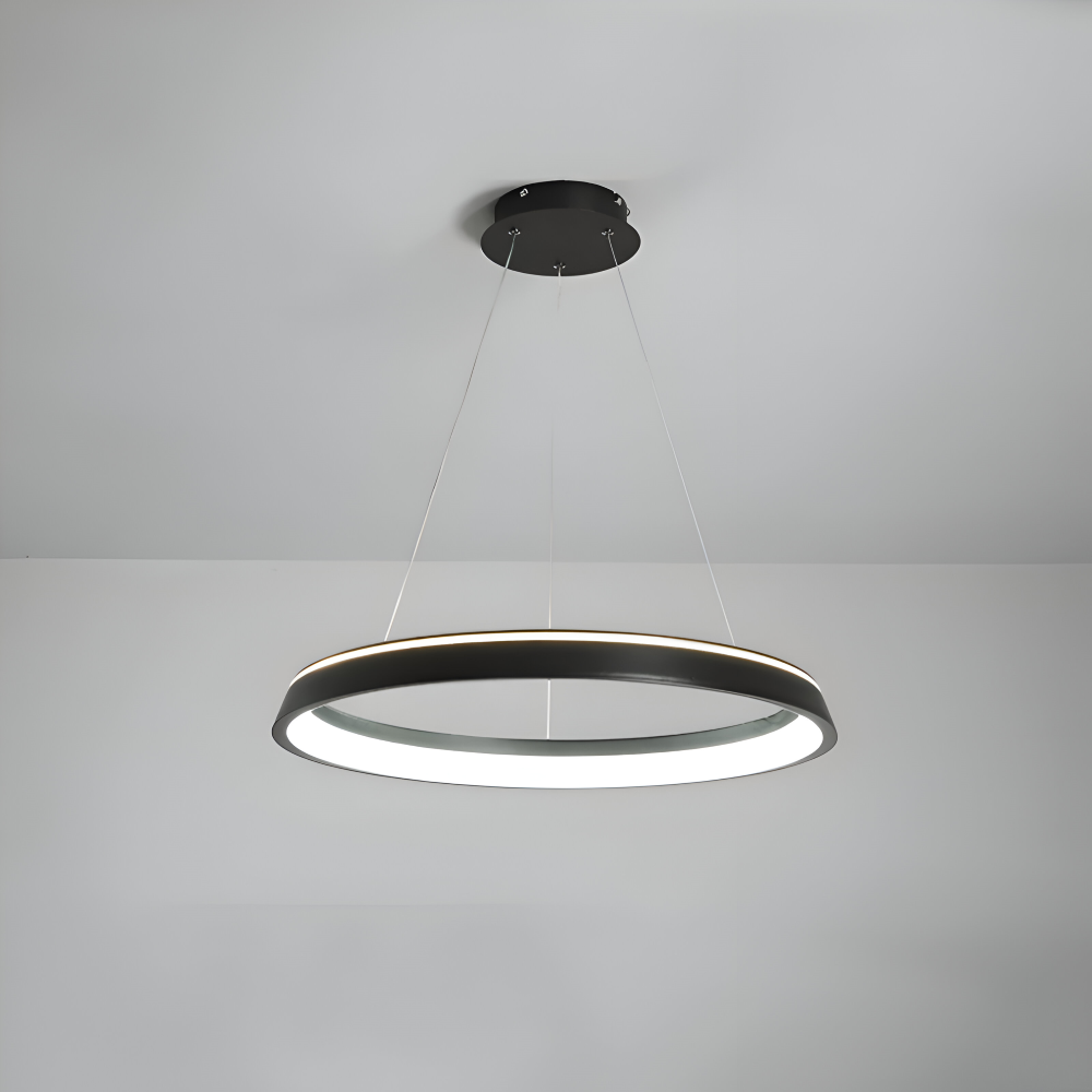 CircaLume – Minimalistisk Rund LED Pendellampa i Svart & Vit