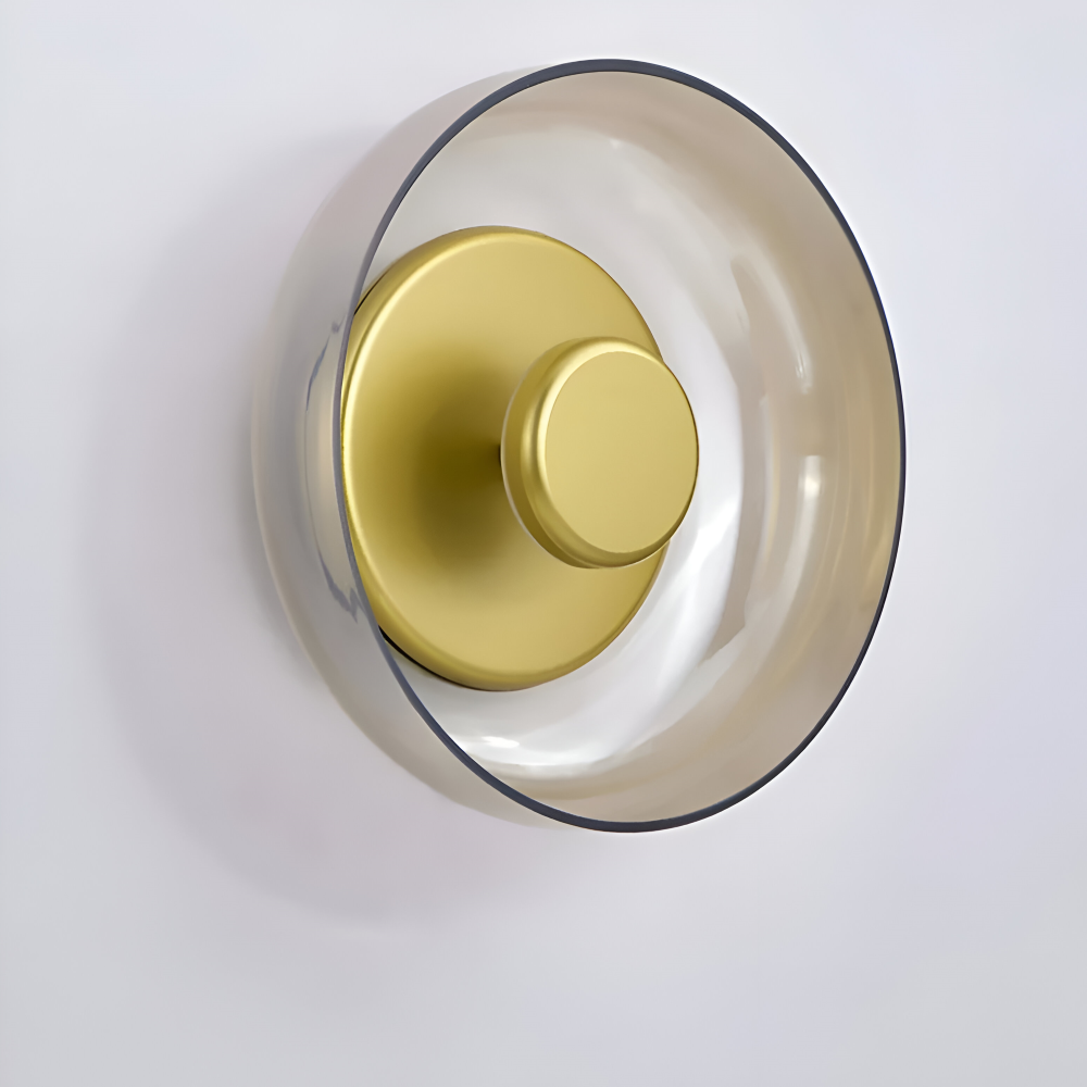 NordBowl – Rund Skandinavisk Vägglampa i Glas & Aluminium | Modern Nordic LED Väggbelysning