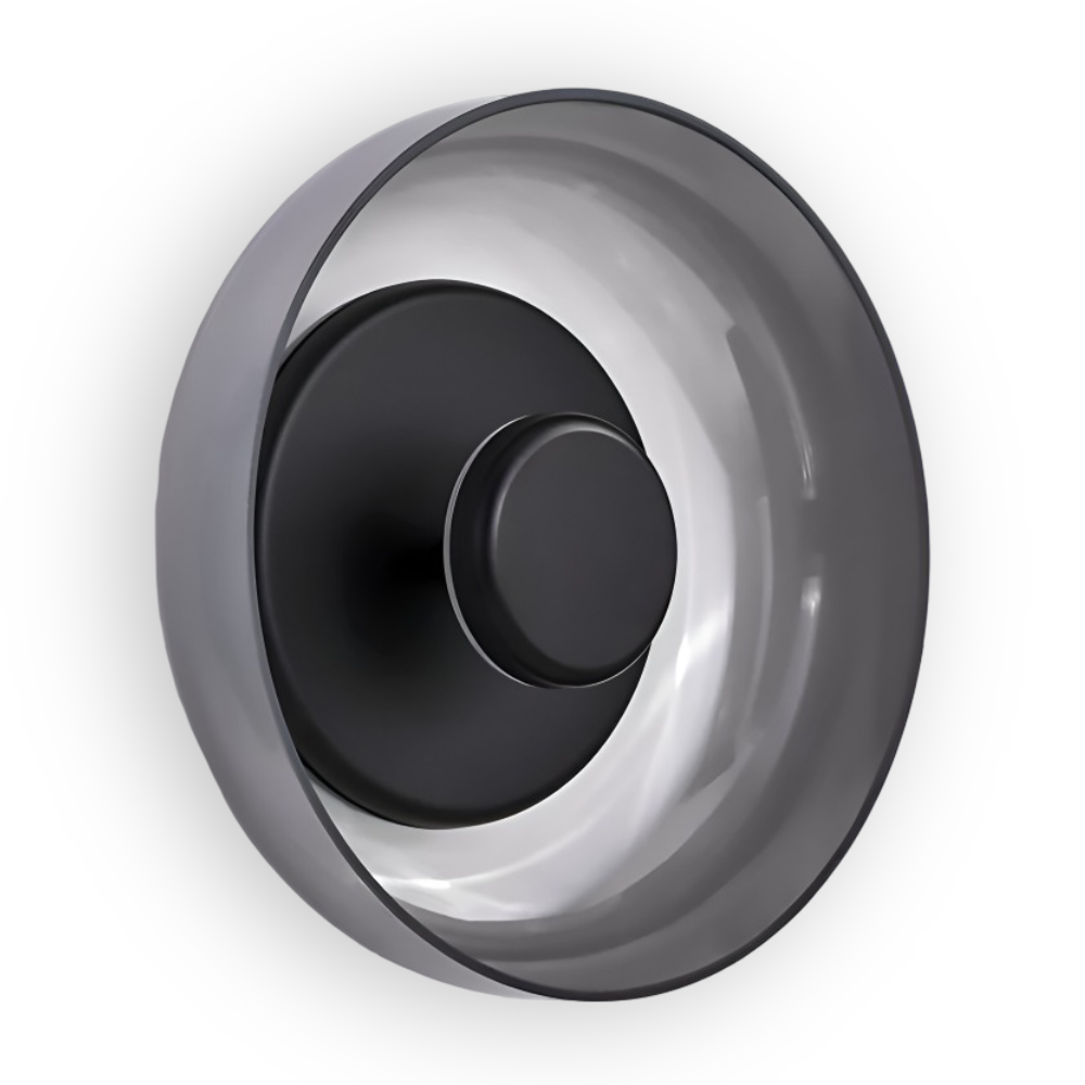 NordBowl – Rund Skandinavisk Vägglampa i Glas & Aluminium | Modern Nordic LED Väggbelysning