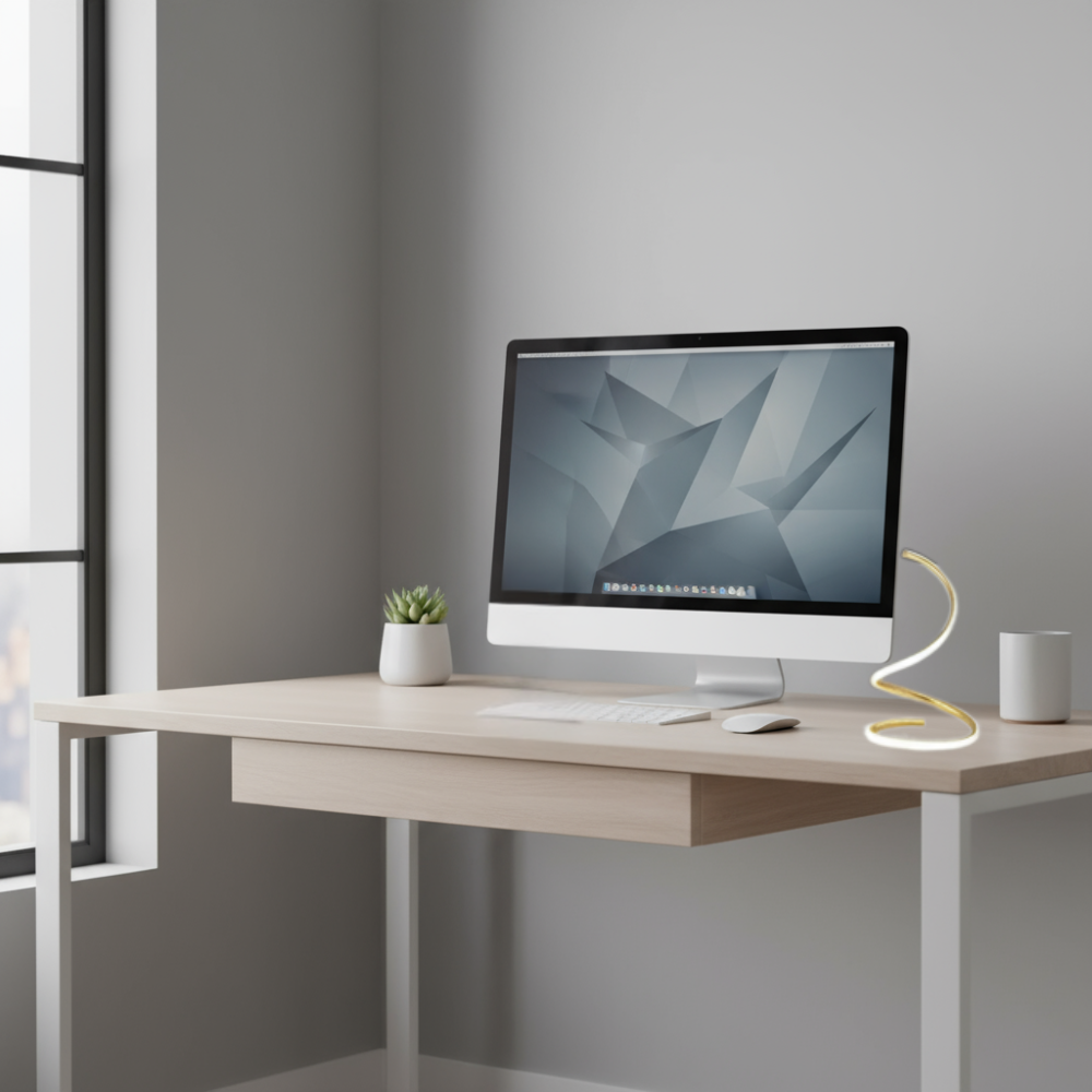 Nordlux Flex - LED-bordslampa i svart med flexibel arm och modern design