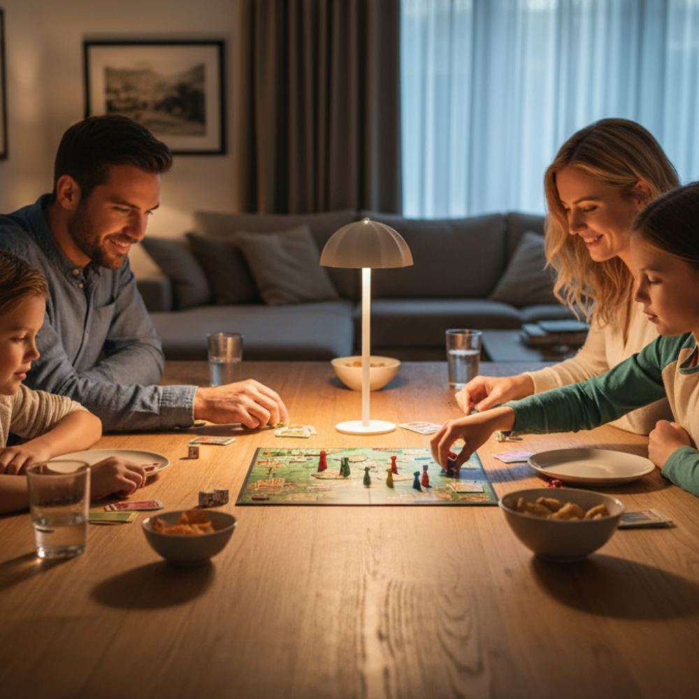 Nordlys | Skandinavisk Bordslampa med Dimbar LED-belysning