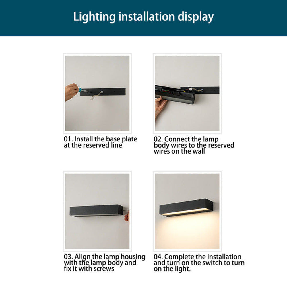 AquaRay – Samtida Vattentålig Aluminium Vägglampa | LED Utomhusbelysning i Modern Design
