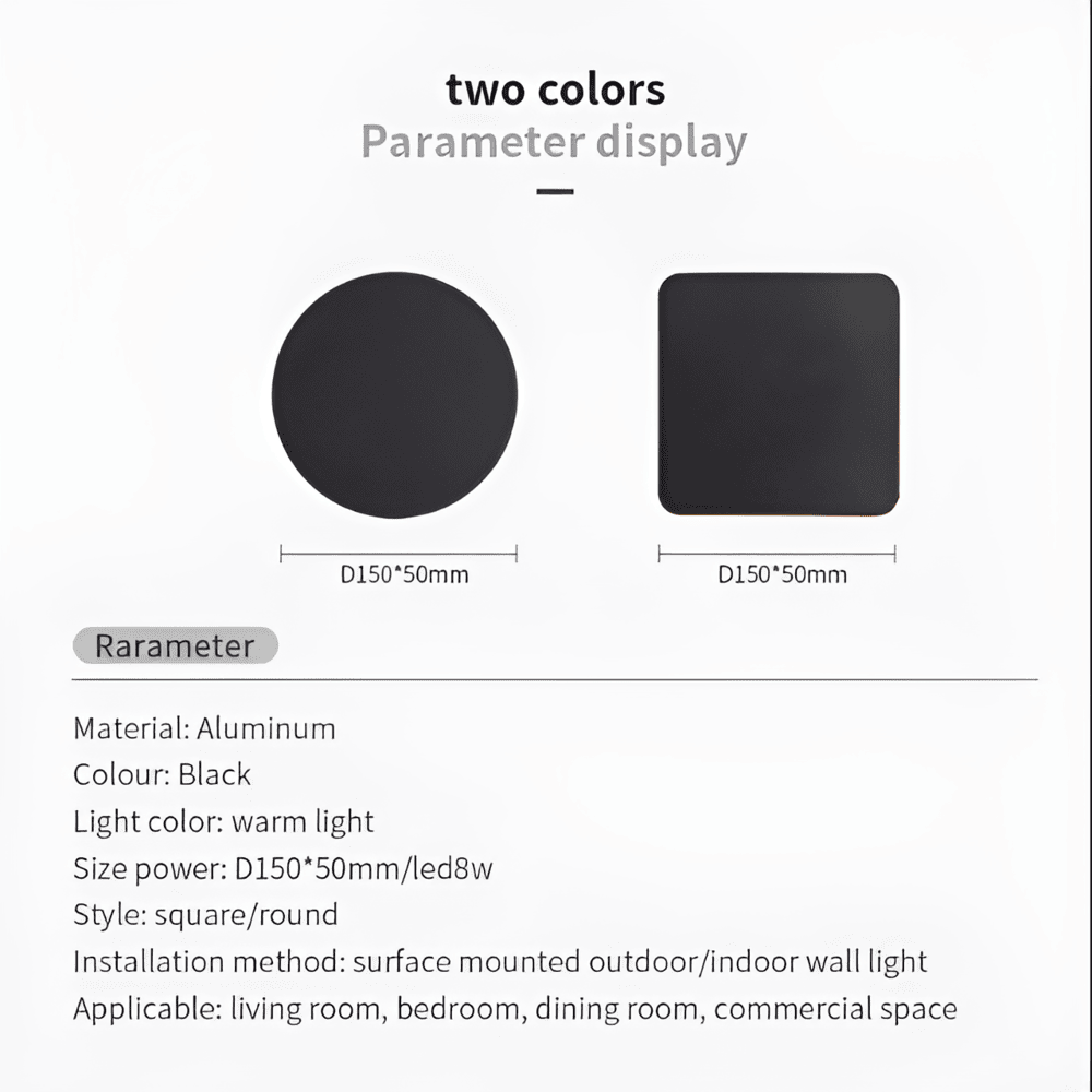 HydraLux – Elegant Vattentät LED-Vägglampa i Aluminium