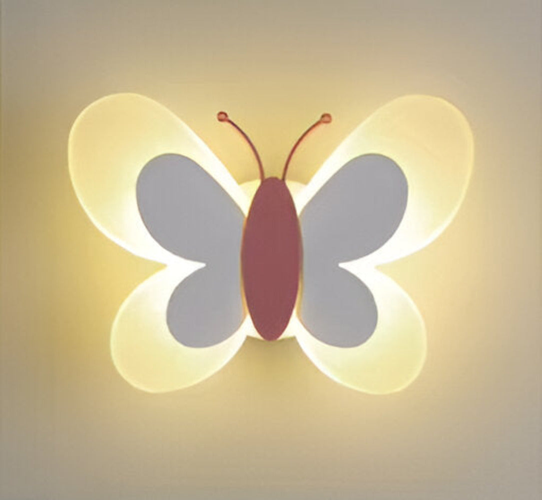 LumaFly – Färgglad LED-Vägglampa med Fjärilsdesign i Akryl