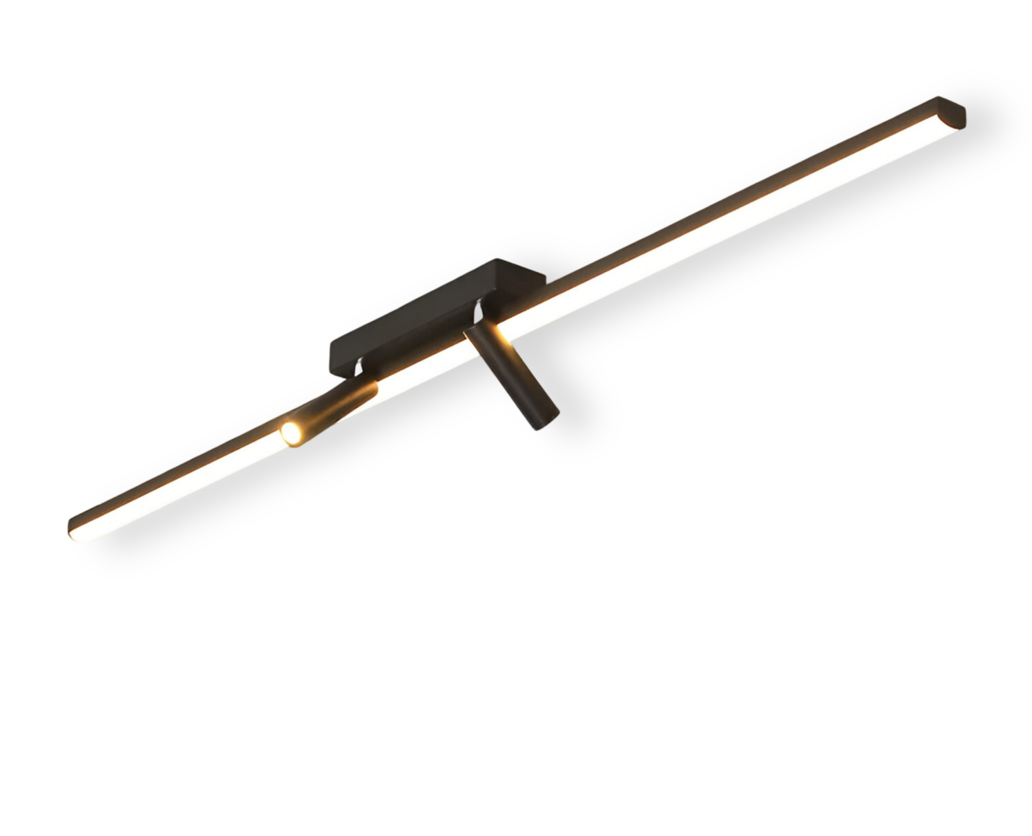 LinéaLux – Chic LED-Skena Lampa med Justerbara Spotlights för Sovrum & Kök