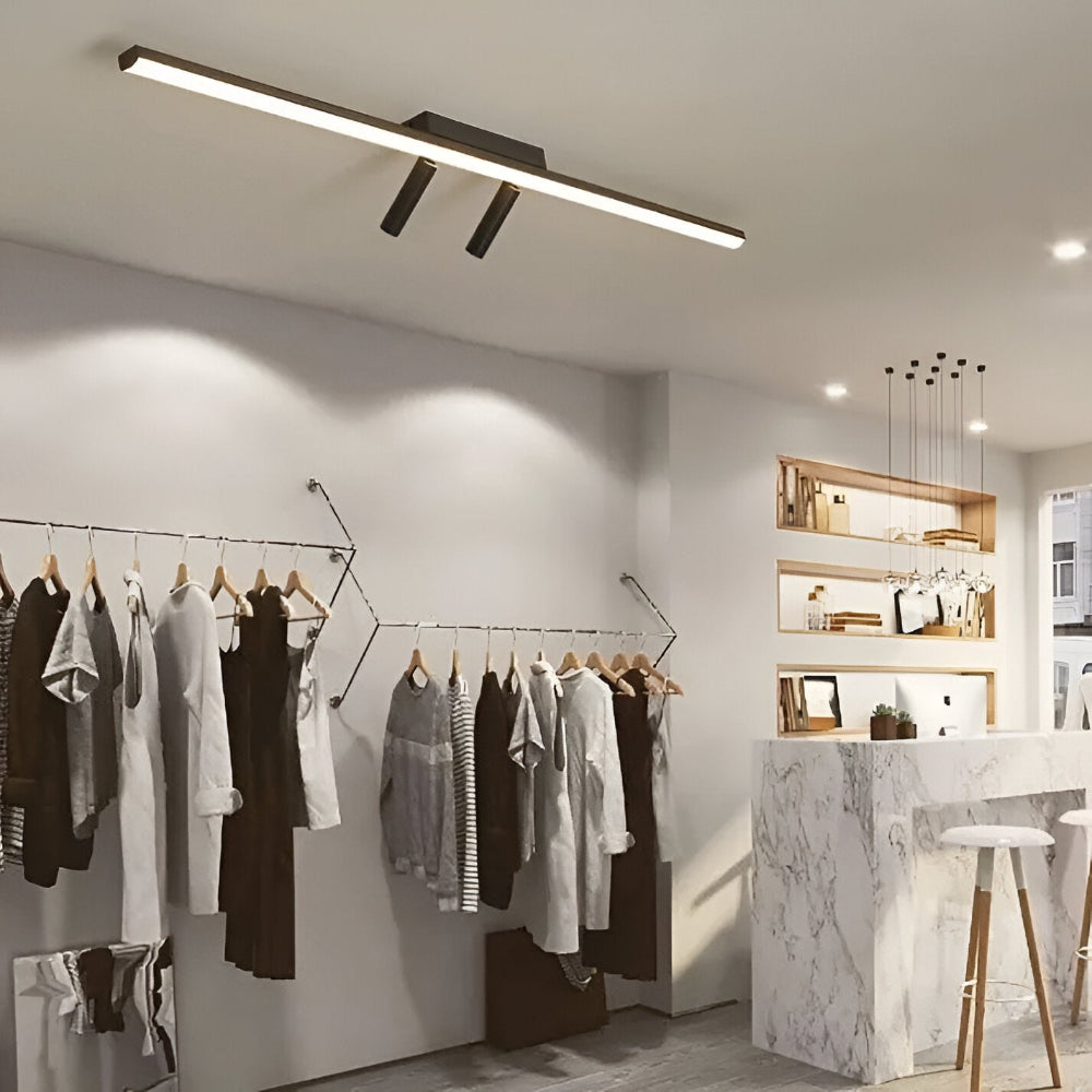 LinéaLux – Chic LED-Skena Lampa med Justerbara Spotlights för Sovrum & Kök