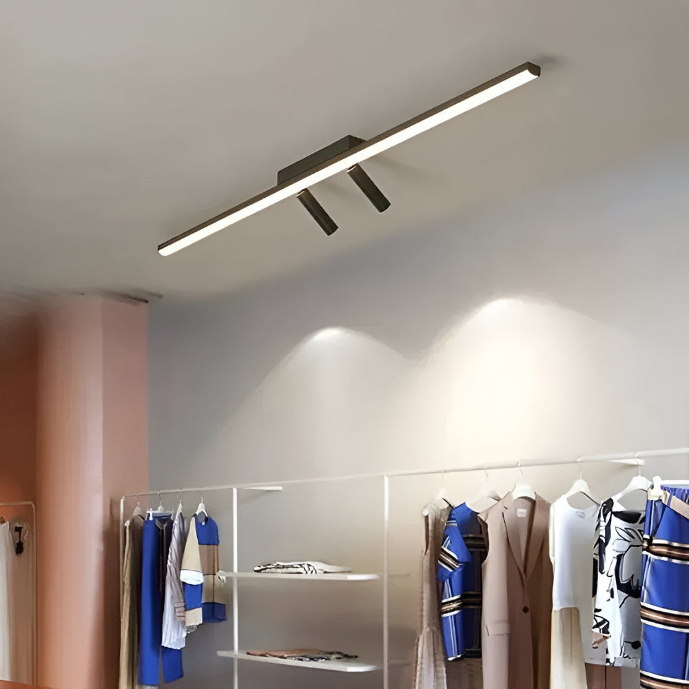 LinéaLux – Chic LED-Skena Lampa med Justerbara Spotlights för Sovrum & Kök