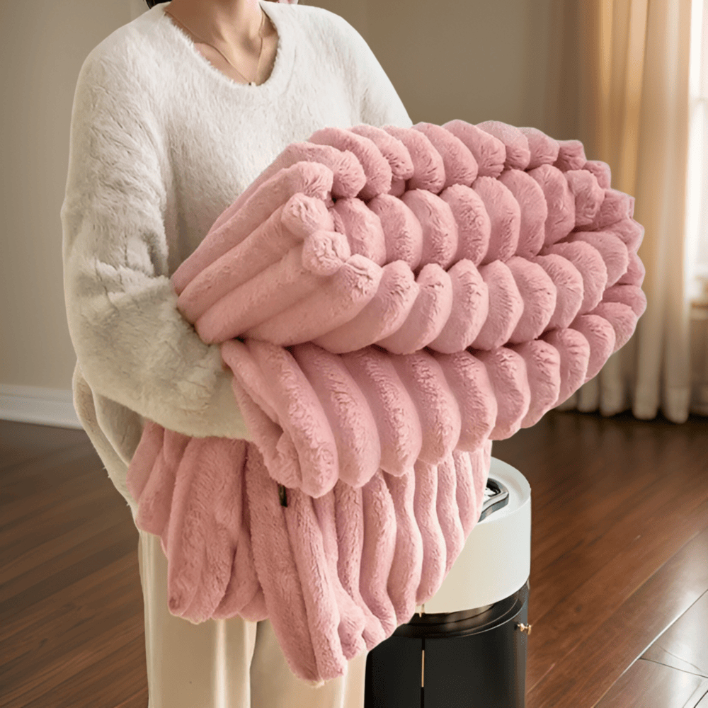 CloudHaven FleeceThrow – Lyxig Plyschfleecefilt för Soffmys och Vardagsrum