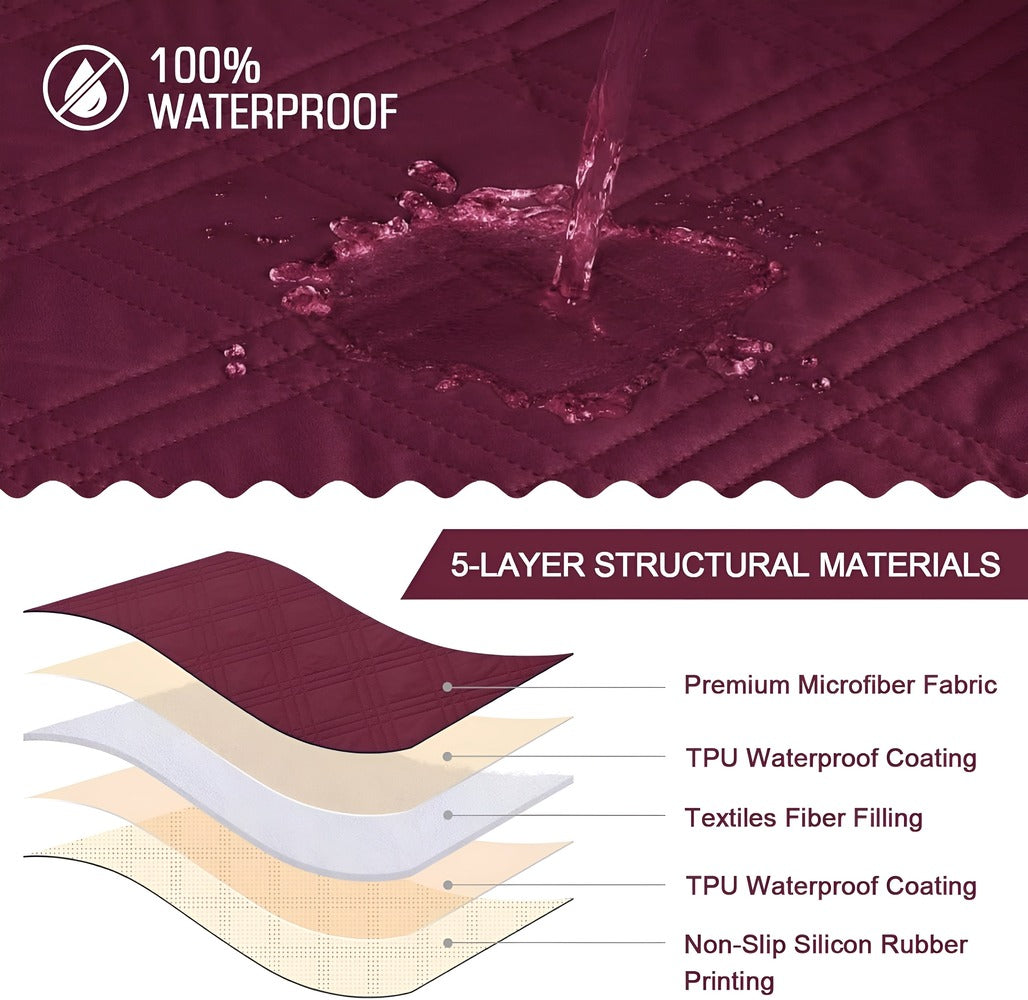 SnugGrid Shield – Rutigt Halkfritt Möbelskydd för Recliner-soffor