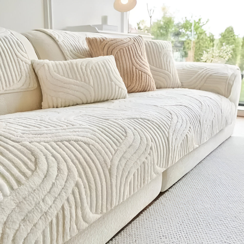 VelvetGrip Cover – Mjukt Halkfritt Sammetsskydd för Soffor