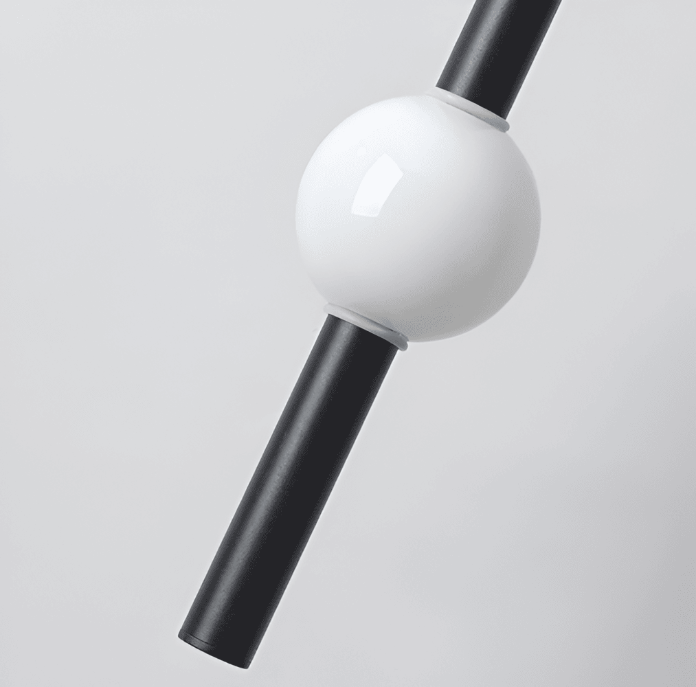 LineaBeam – Minimalistisk Geometrisk LED-Pendellampa i Svart/Vit