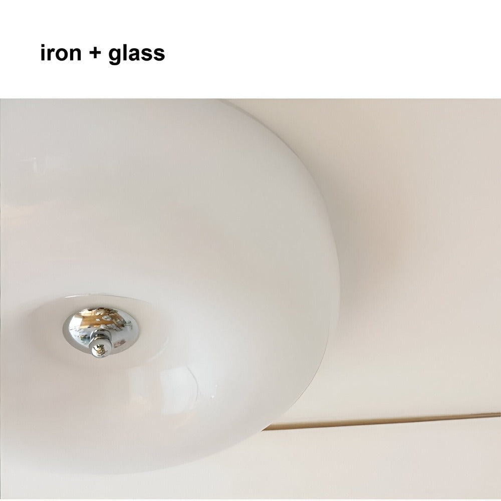 Lunadon – Modern Skandinavisk Taklampa i Vitt Glas