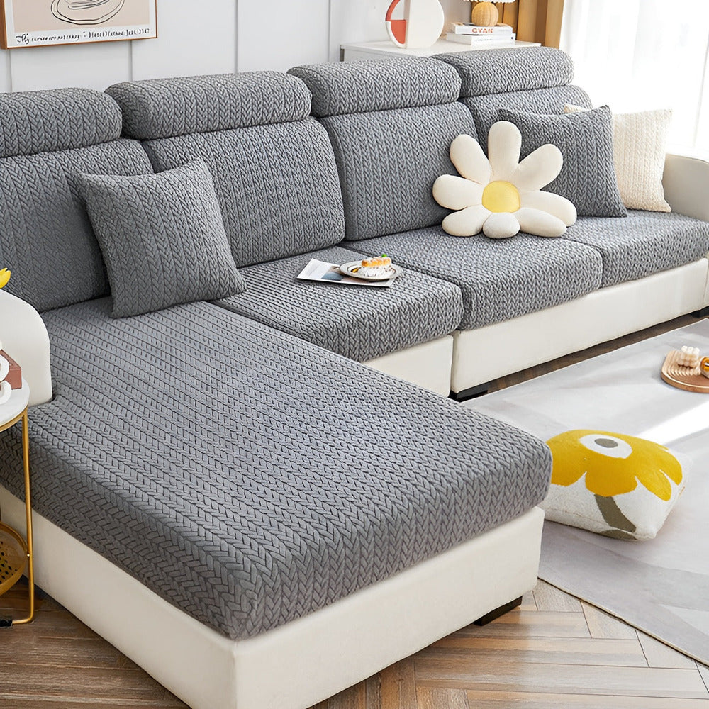 FlexiJac SofaWrap – Töjbart Jacquardöverdrag för Soffor