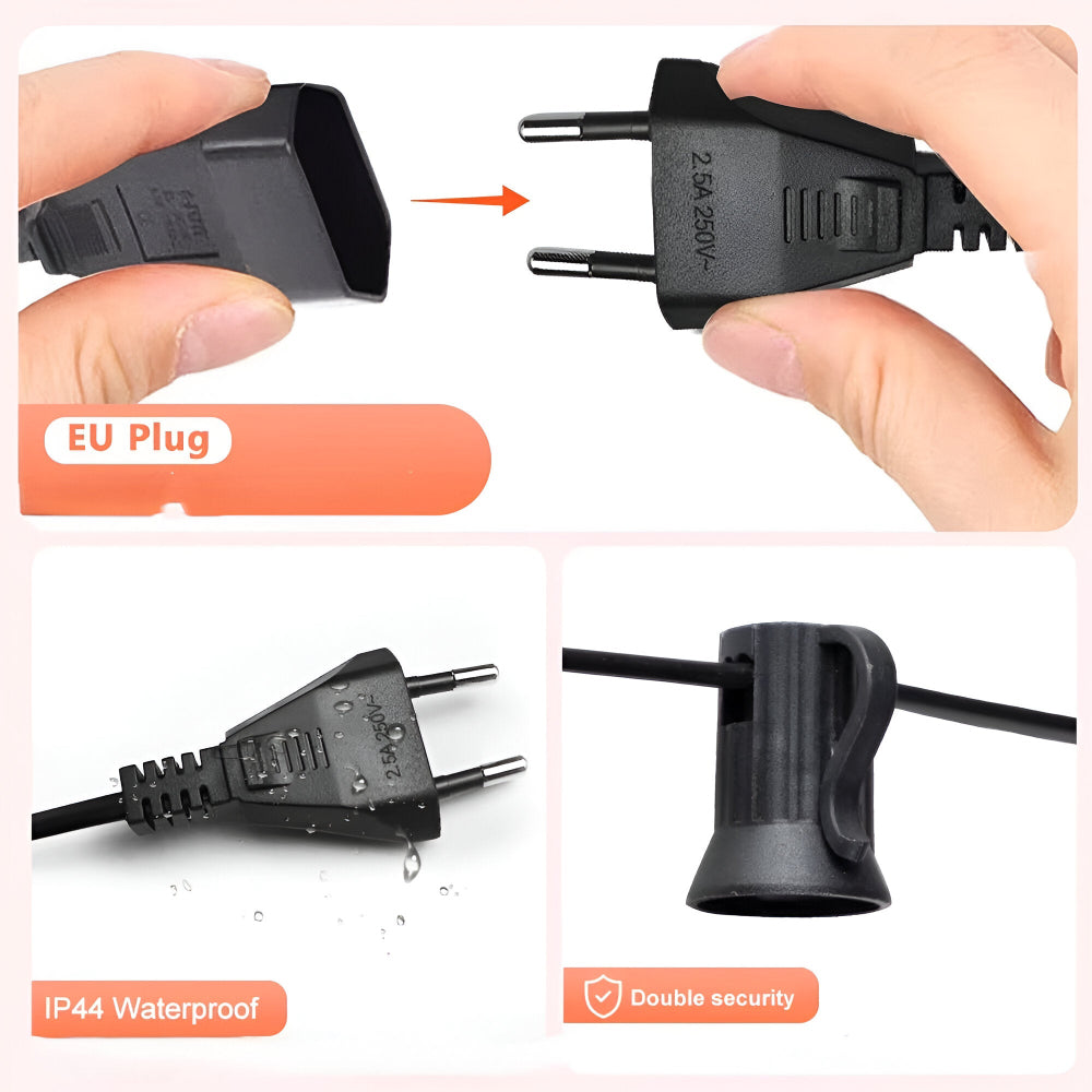 GlowSphere Utomhus Ljusgirland – Bruchsäker G40 Globe Dekorbelysning