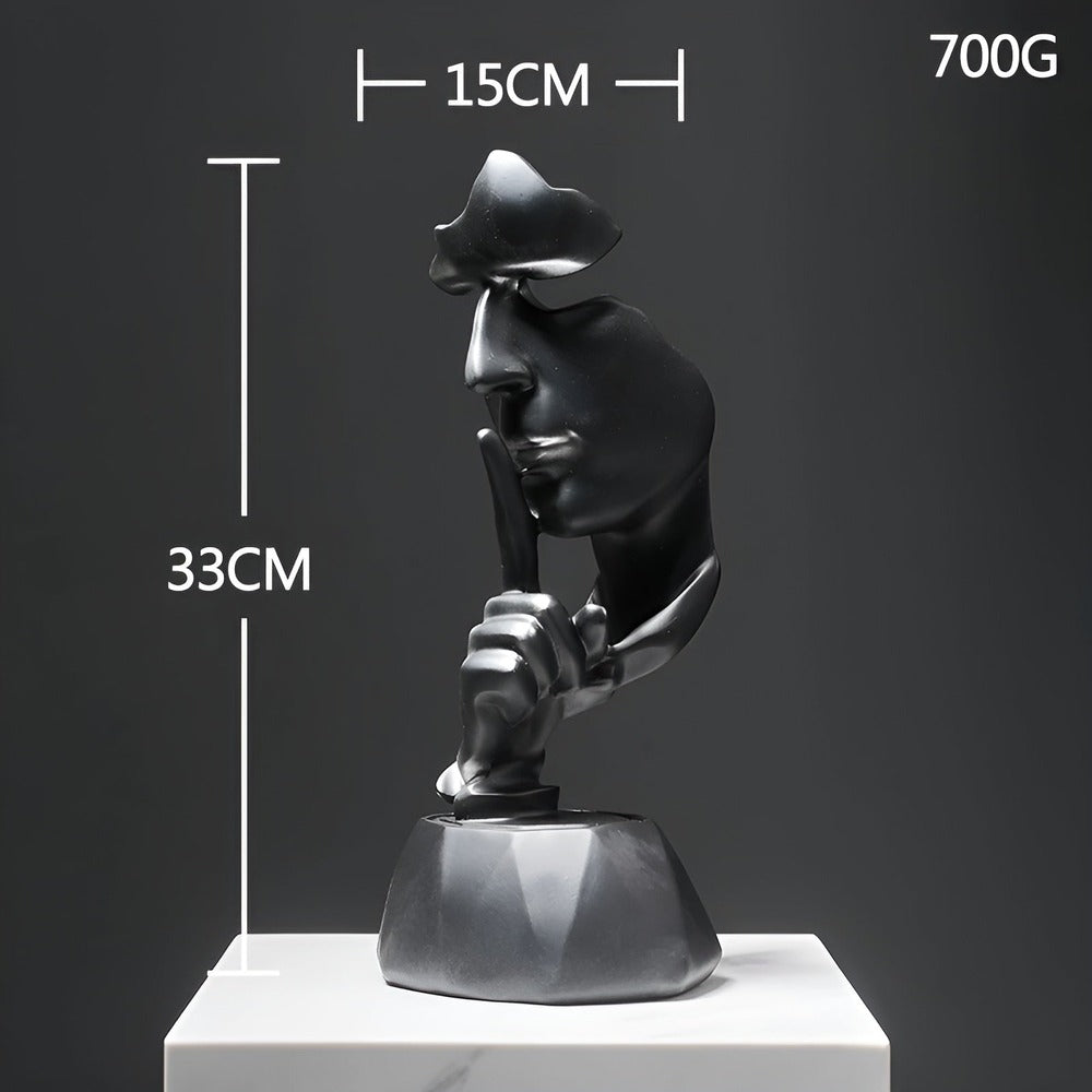 FaceImpress Skulptur – Kreativ Abstrakt Ansiktsfigur i Modern Design