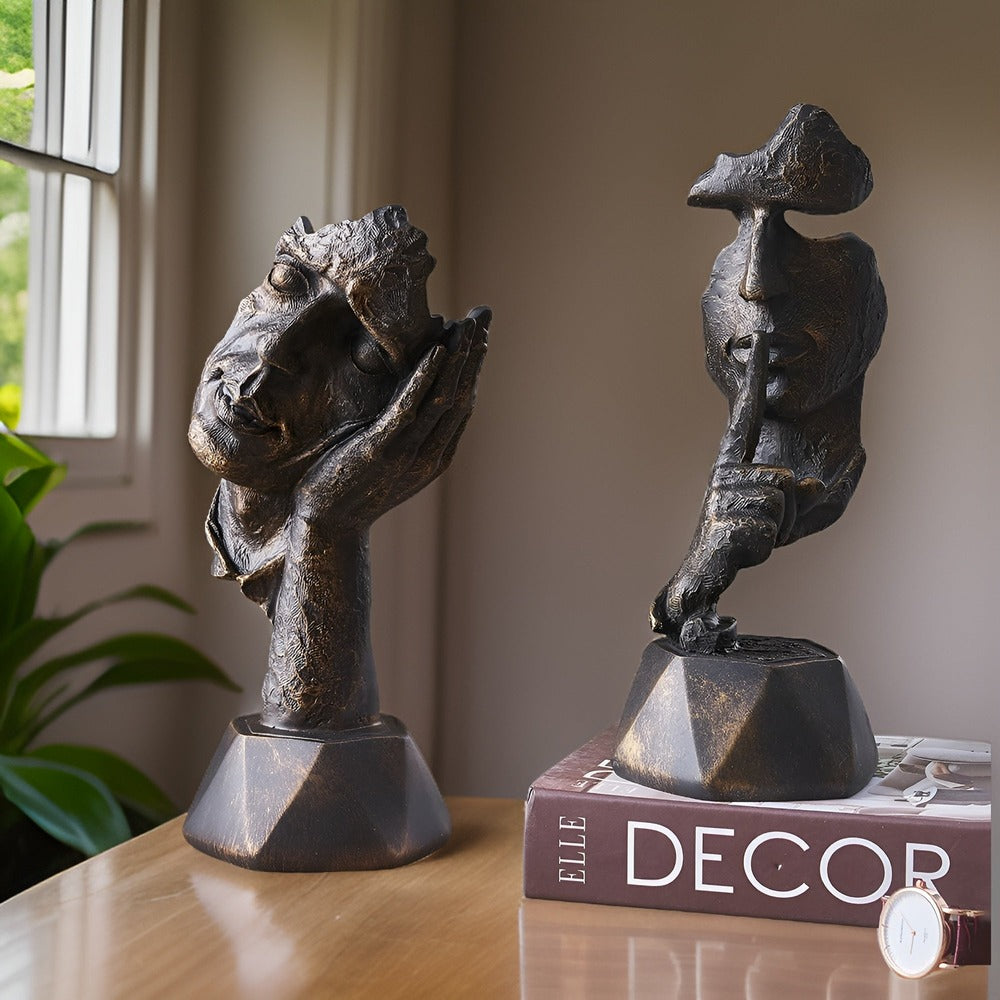 FaceImpress Skulptur – Kreativ Abstrakt Ansiktsfigur i Modern Design