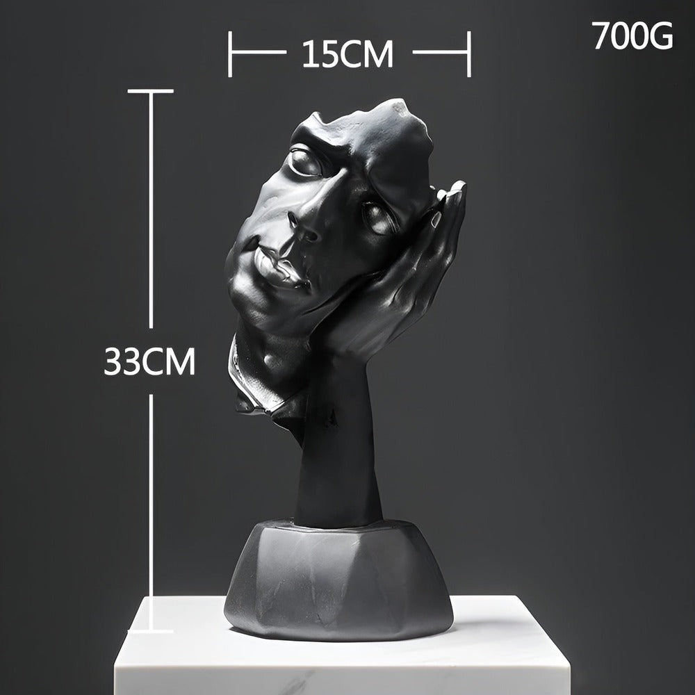 FaceImpress Skulptur – Kreativ Abstrakt Ansiktsfigur i Modern Design