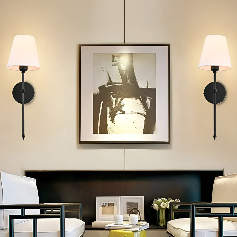 LumoWeave – Vägglampor i Metall med Tygskärm