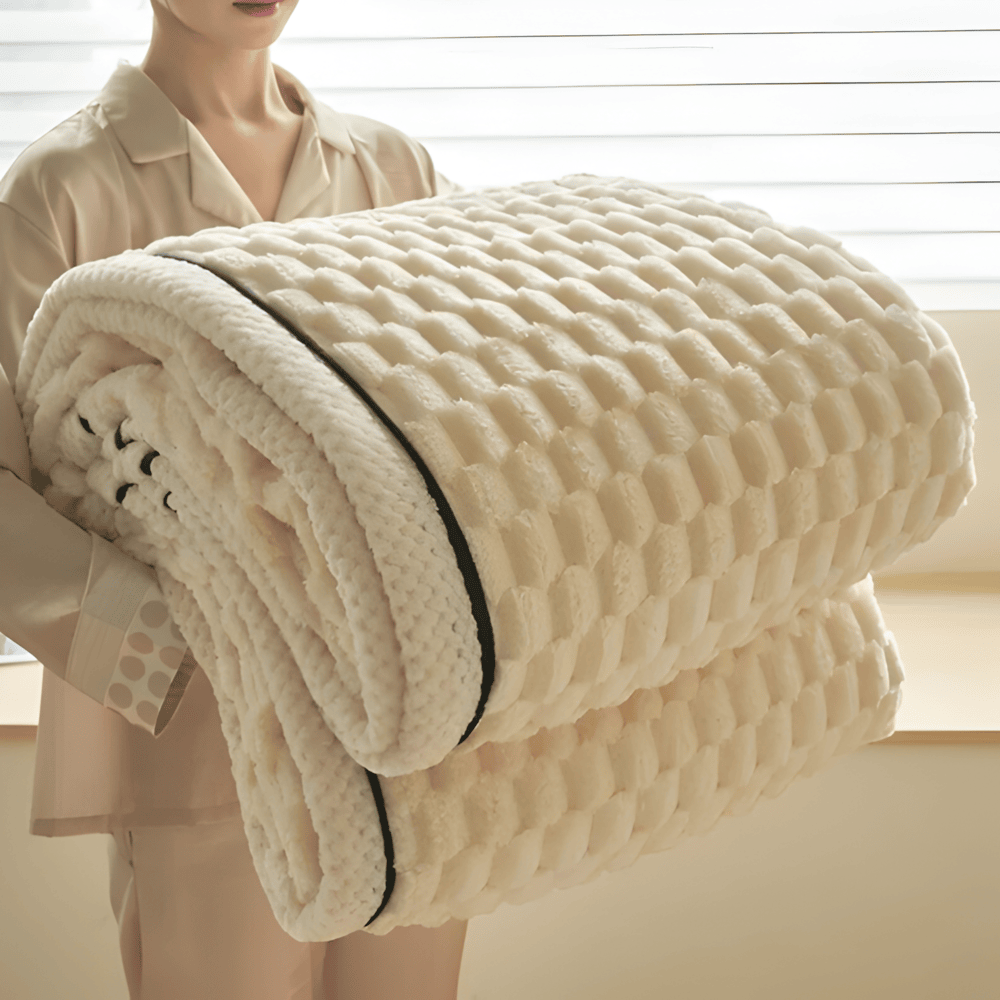 CloudNest Pläd – Extra Mjuk Premiumfleecefilt för Hem & Resor