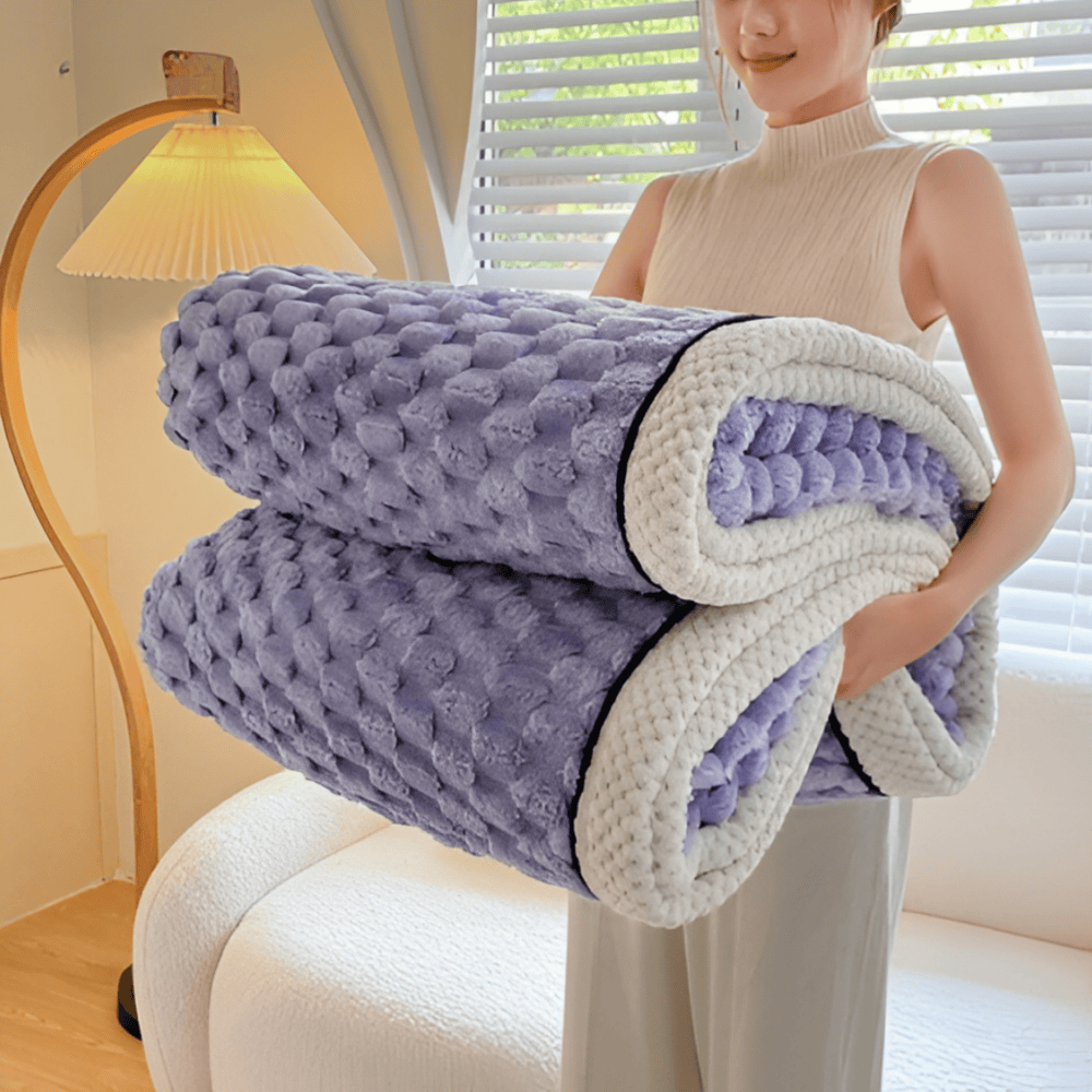 CloudNest Pläd – Extra Mjuk Premiumfleecefilt för Hem & Resor