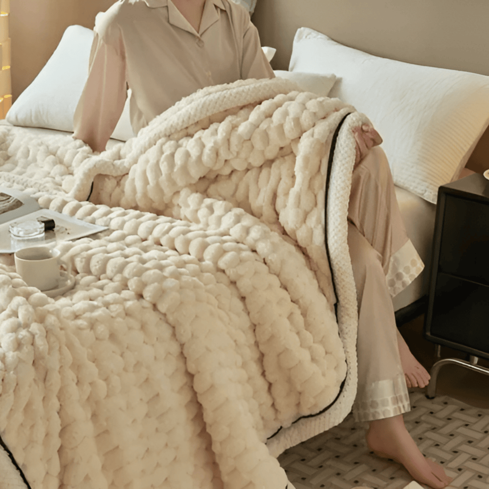 CloudNest Pläd – Extra Mjuk Premiumfleecefilt för Hem & Resor