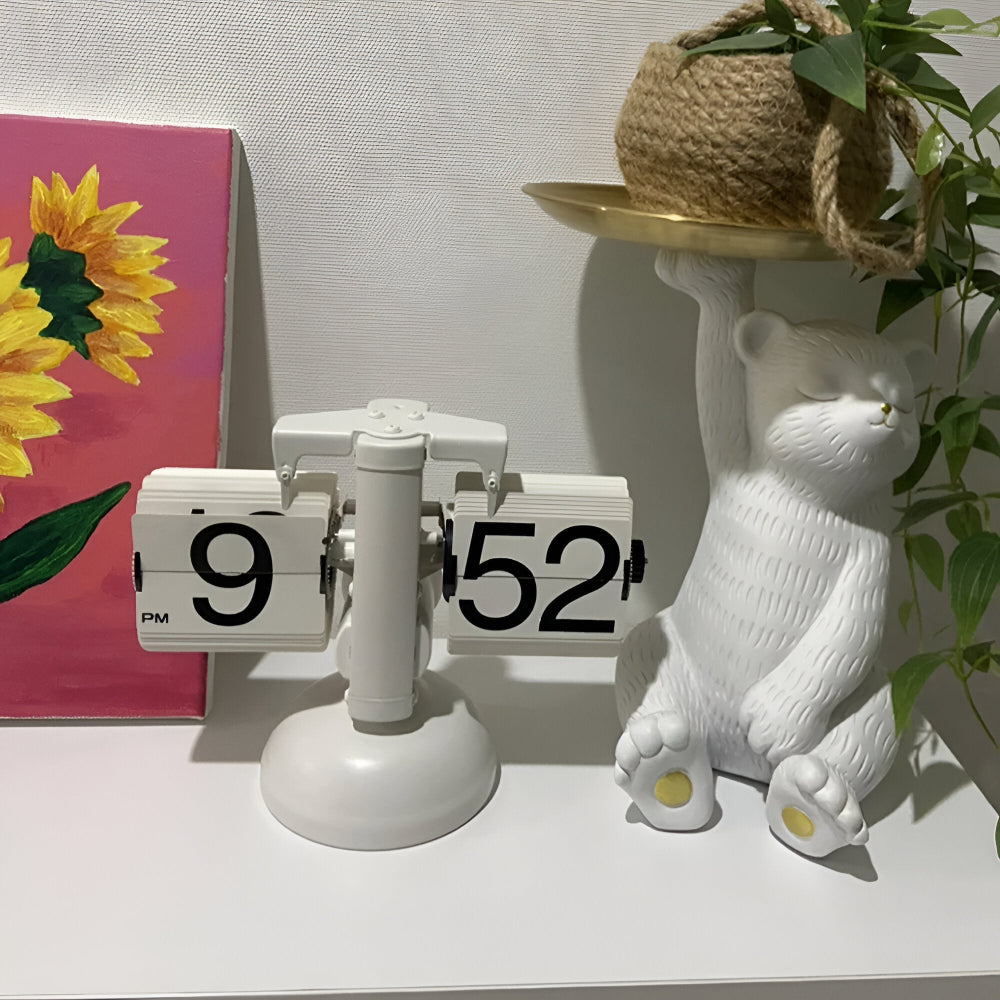 FlipAura – Retro Flip Bordsklocka i Minimalistisk Design