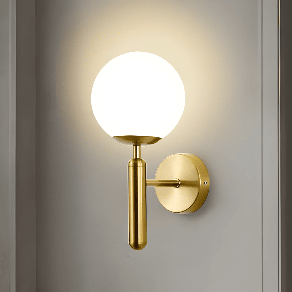 AuréLight – Vägglampa i Koppar med Rund Design och Varm LED-belysning