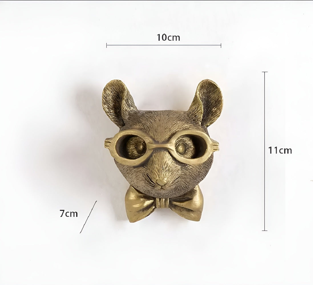 WallRegal Dekorkrok – Elegant Djurhuvud som Stilfull Väggförvaring