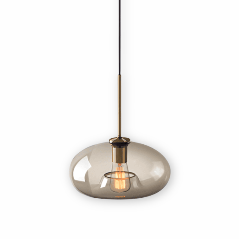 Clairon – Pendellampa i Klart Glas med Industriell Loftdesign