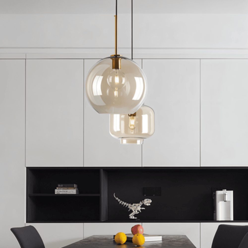 Clairon – Pendellampa i Klart Glas med Industriell Loftdesign